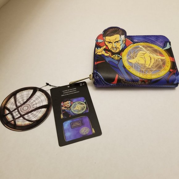 Loungefly Marvel Dr. Strange Multiverse of Madness Glow in the Dark Wallet - Picture 5 of 9